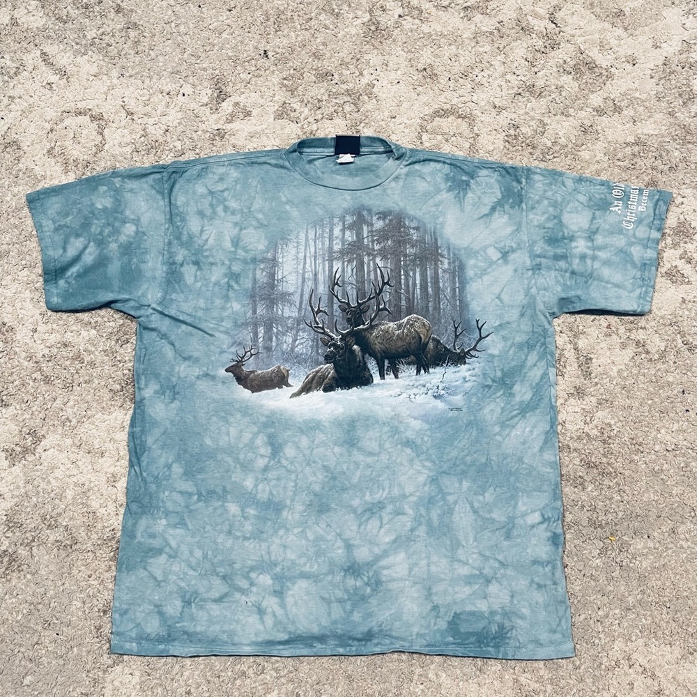 Y2k 2002 liquid blue shirt